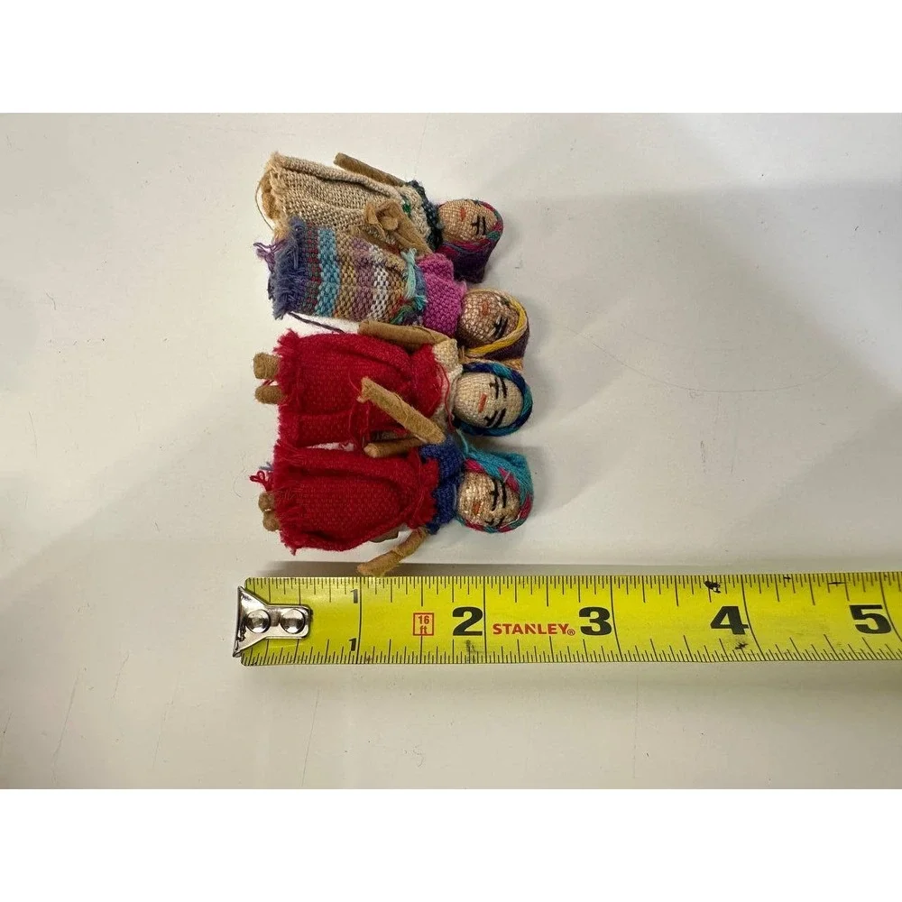 Guatemalan Worry Doll‎ Fabric Hair Barrette Colorful Folk Art - 039/1 (149)